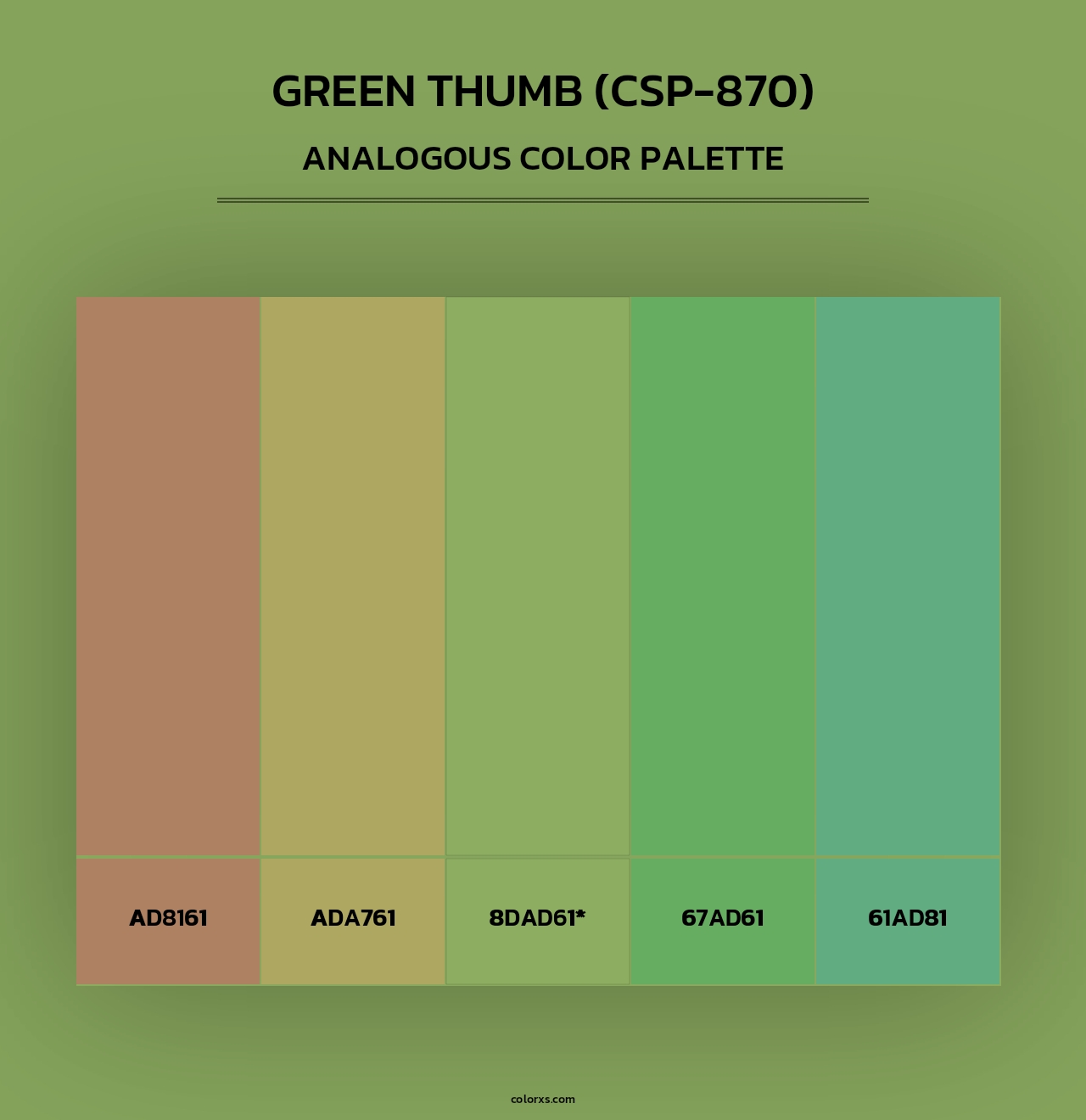 Green Thumb (CSP-870) - Analogous Color Palette