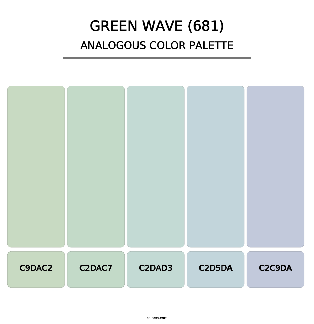 Green Wave (681) - Analogous Color Palette