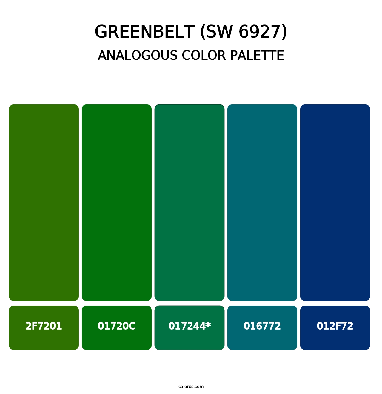 Greenbelt (SW 6927) - Analogous Color Palette