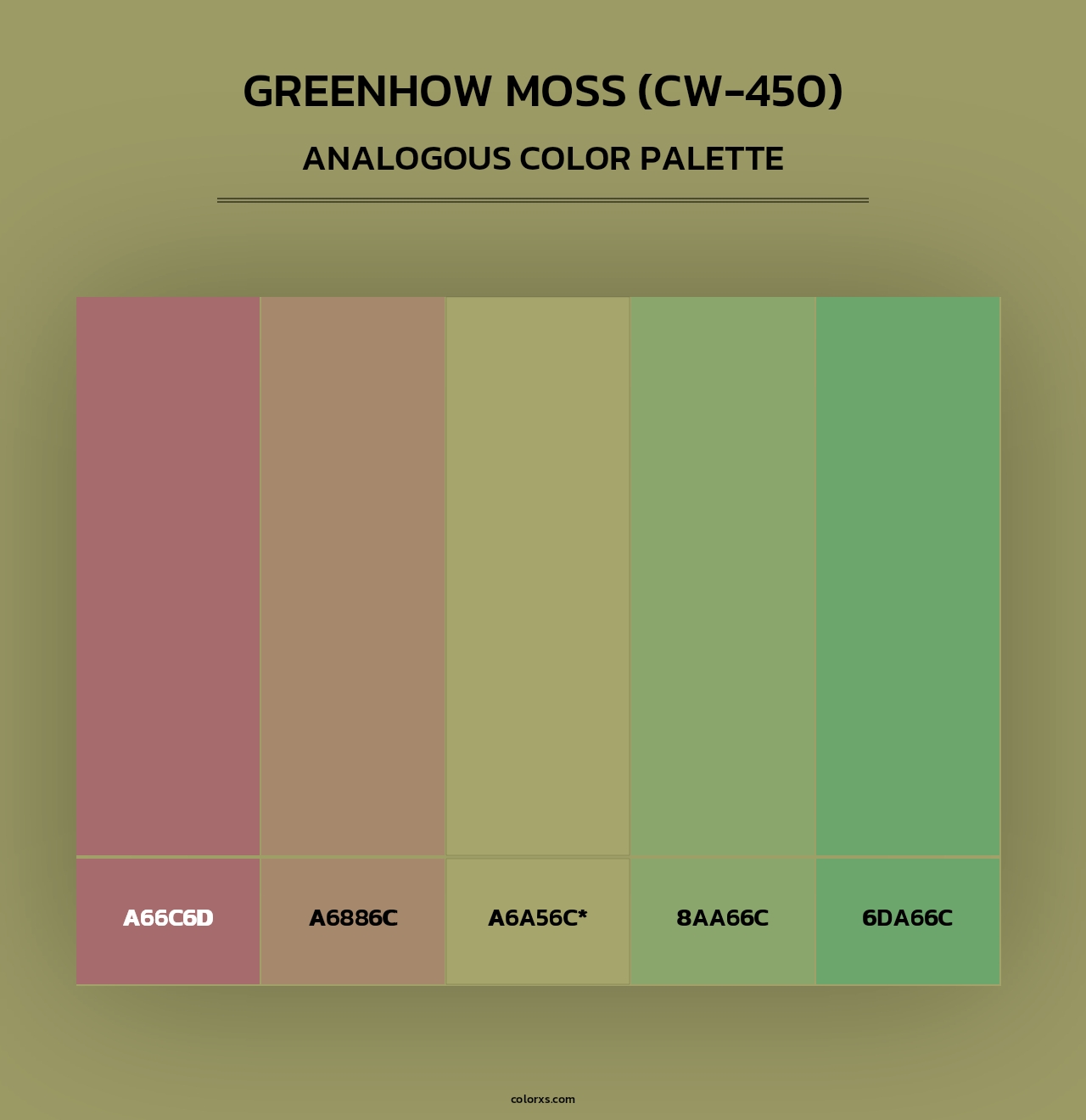 Greenhow Moss (CW-450) - Analogous Color Palette