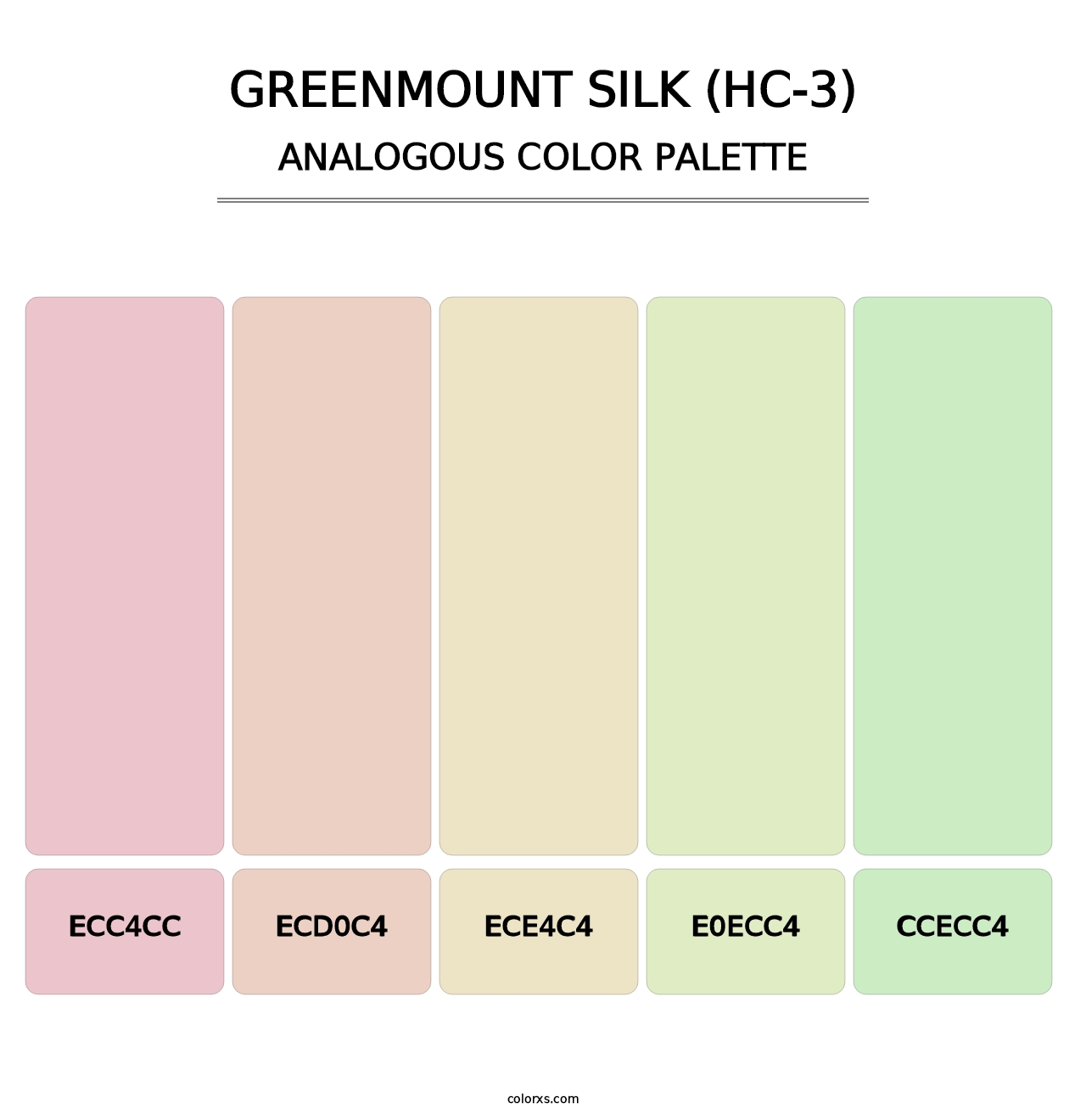 Greenmount Silk (HC-3) - Analogous Color Palette