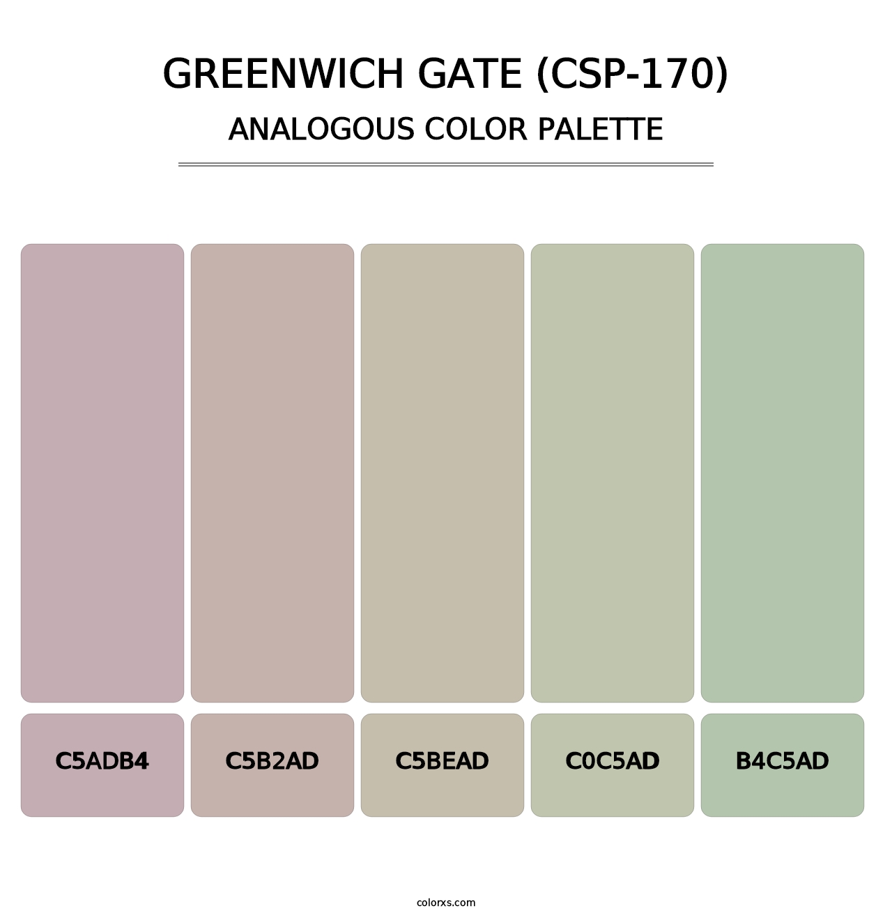Greenwich Gate (CSP-170) - Analogous Color Palette