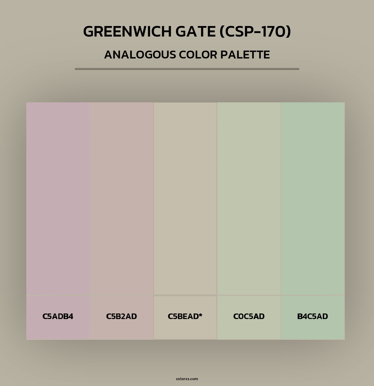 Greenwich Gate (CSP-170) - Analogous Color Palette