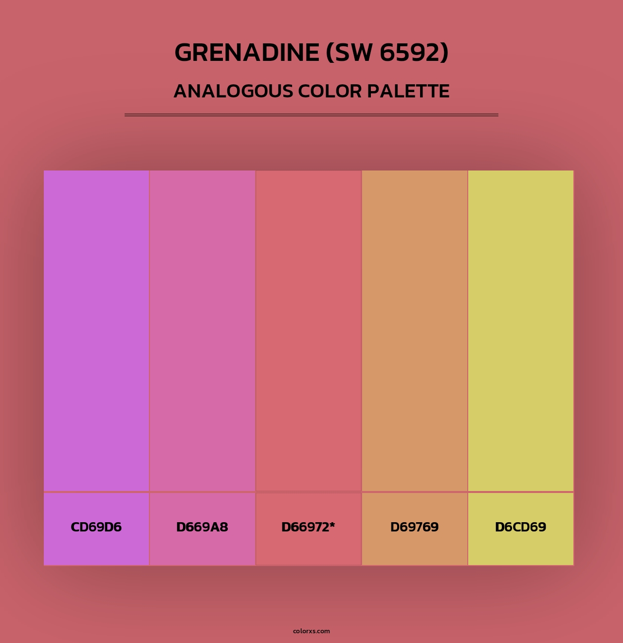 Grenadine (SW 6592) - Analogous Color Palette