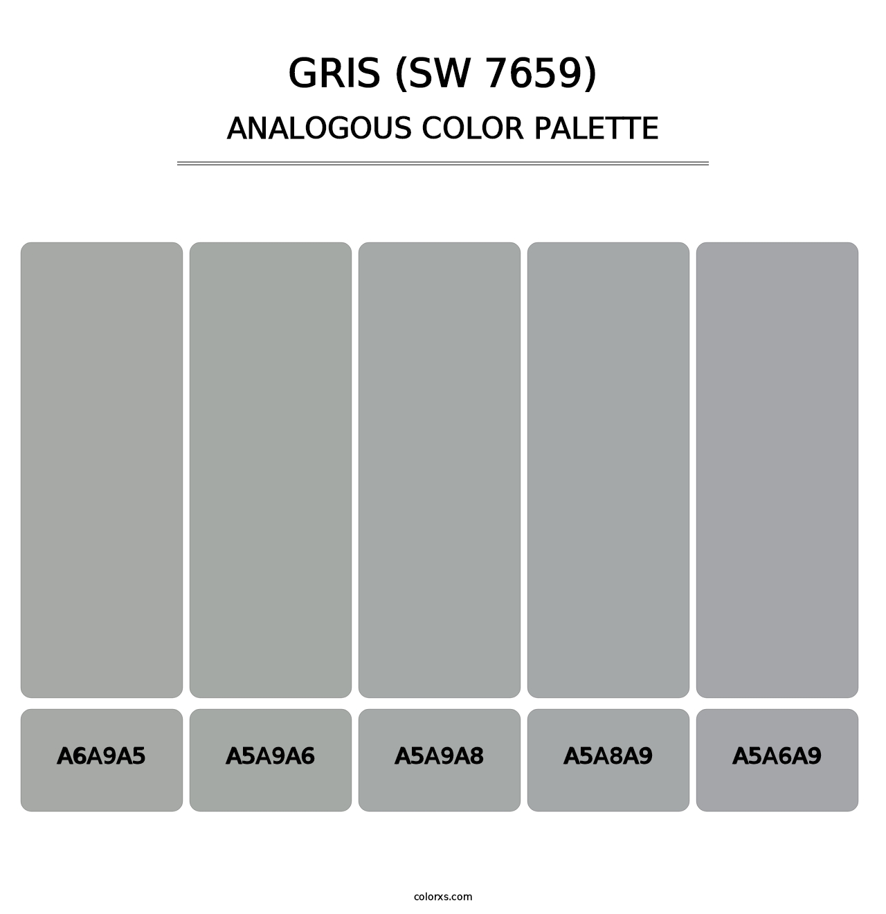 Gris (SW 7659) - Analogous Color Palette