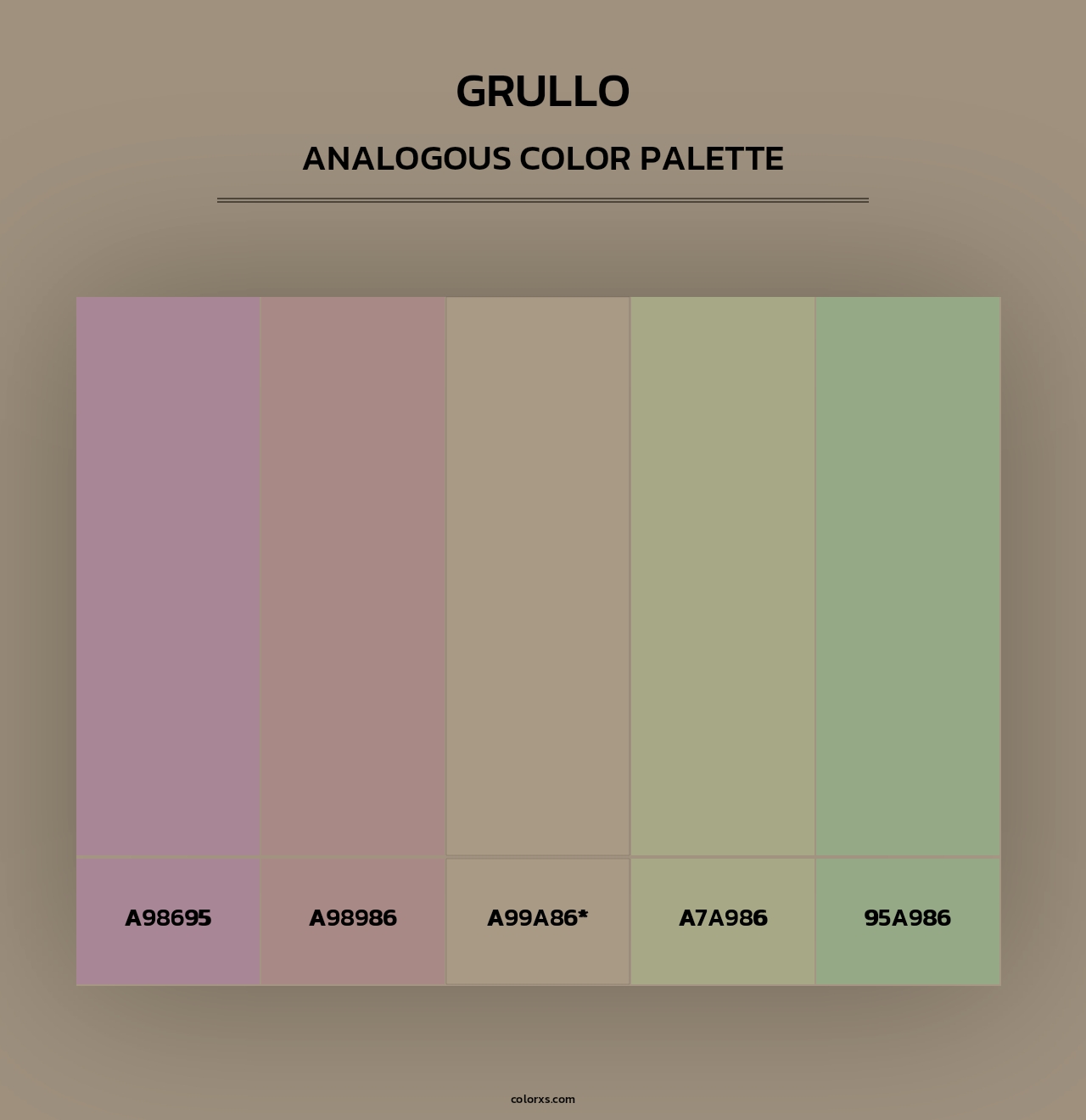 Grullo - Analogous Color Palette