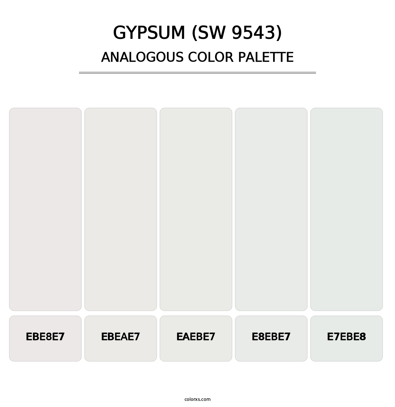 Gypsum (SW 9543) - Analogous Color Palette