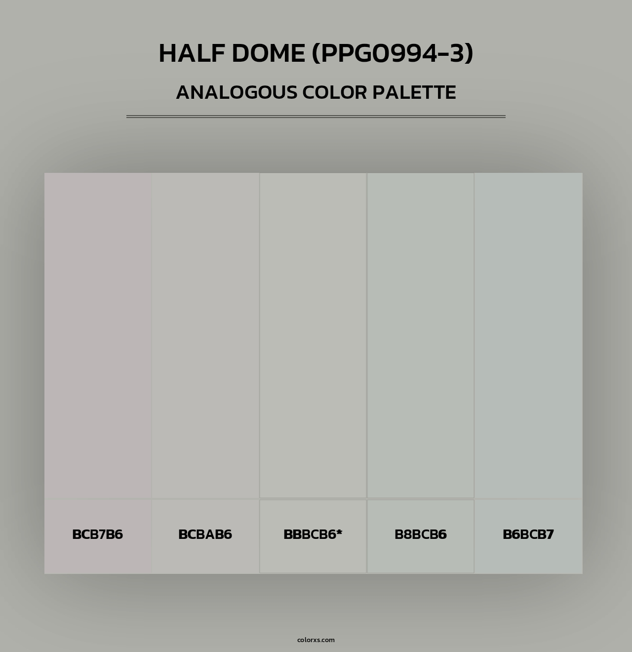 Half Dome (PPG0994-3) - Analogous Color Palette