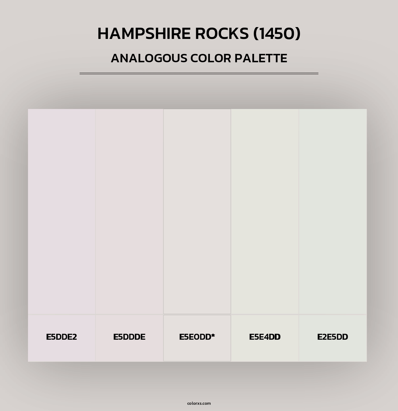 Hampshire Rocks (1450) - Analogous Color Palette