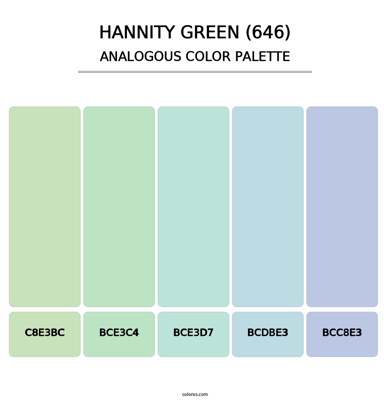 Hannity Green (646) - Analogous Color Palette