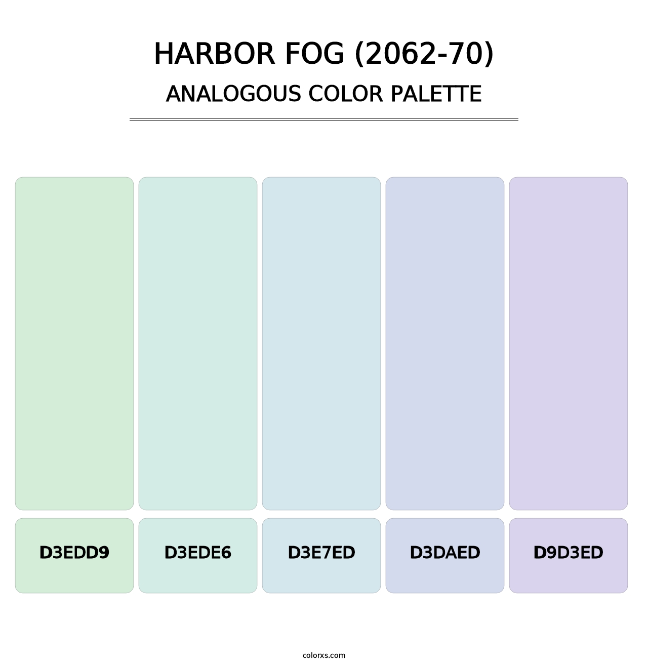 Harbor Fog (2062-70) - Analogous Color Palette
