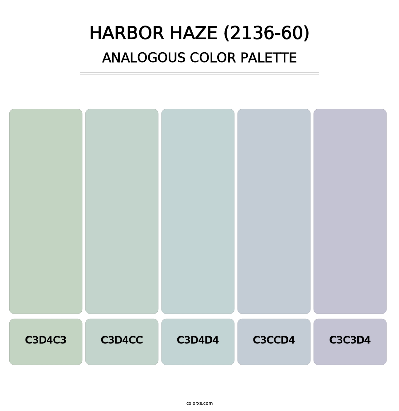 Harbor Haze (2136-60) - Analogous Color Palette