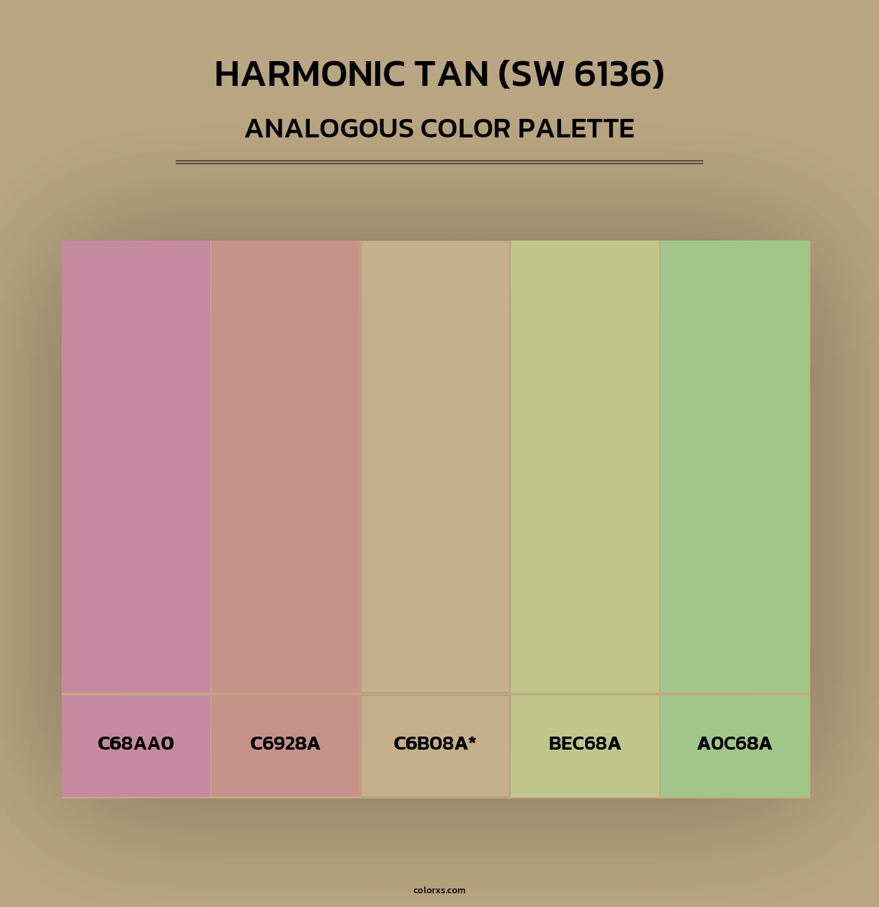 Harmonic Tan (SW 6136) - Analogous Color Palette