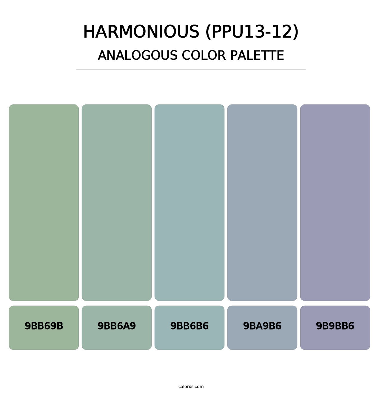 Harmonious (PPU13-12) - Analogous Color Palette