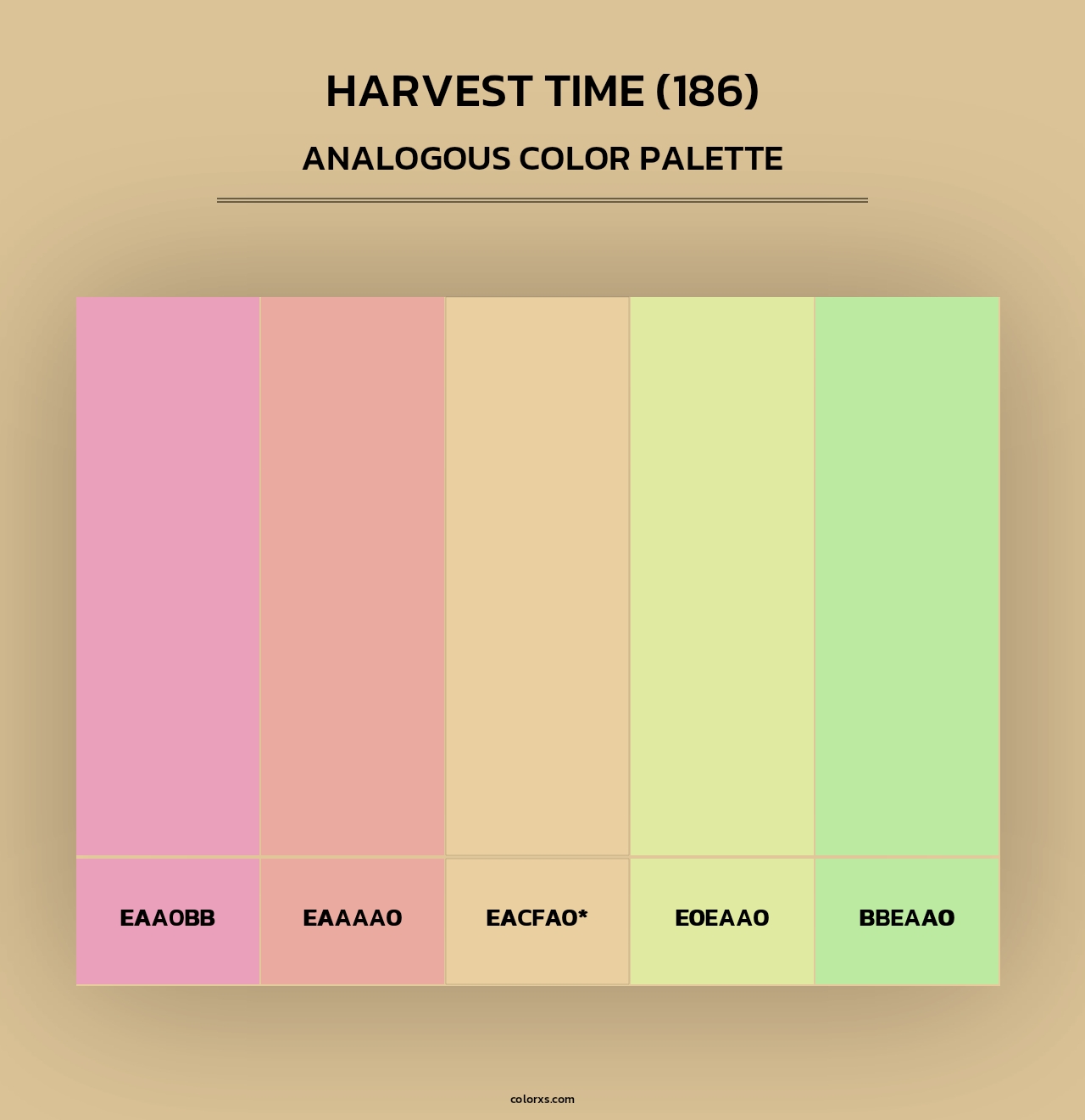 Harvest Time (186) - Analogous Color Palette