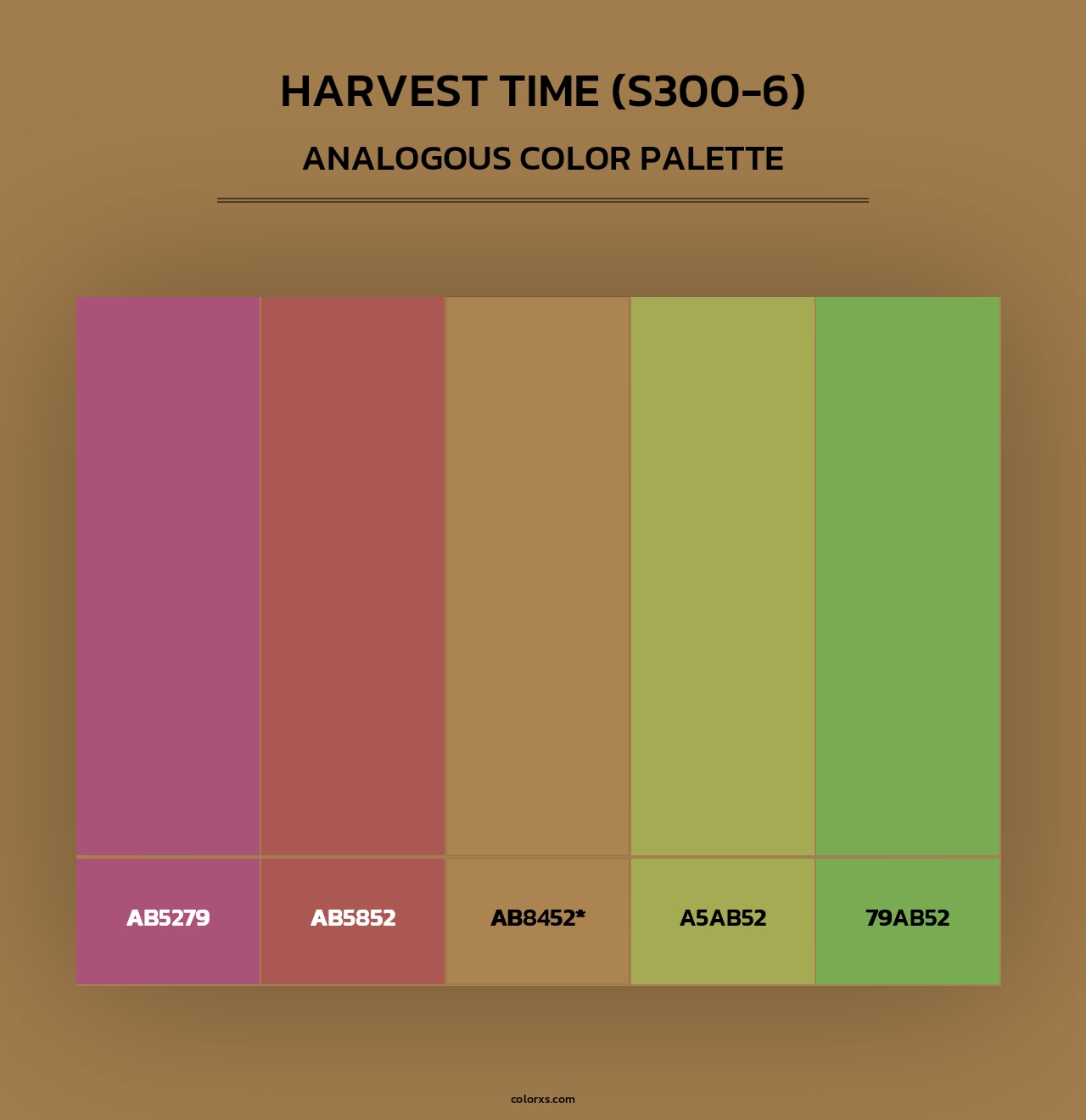 Harvest Time (S300-6) - Analogous Color Palette