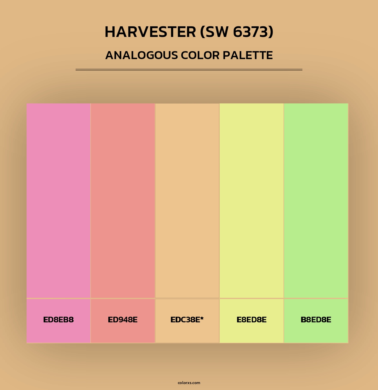 Harvester (SW 6373) - Analogous Color Palette