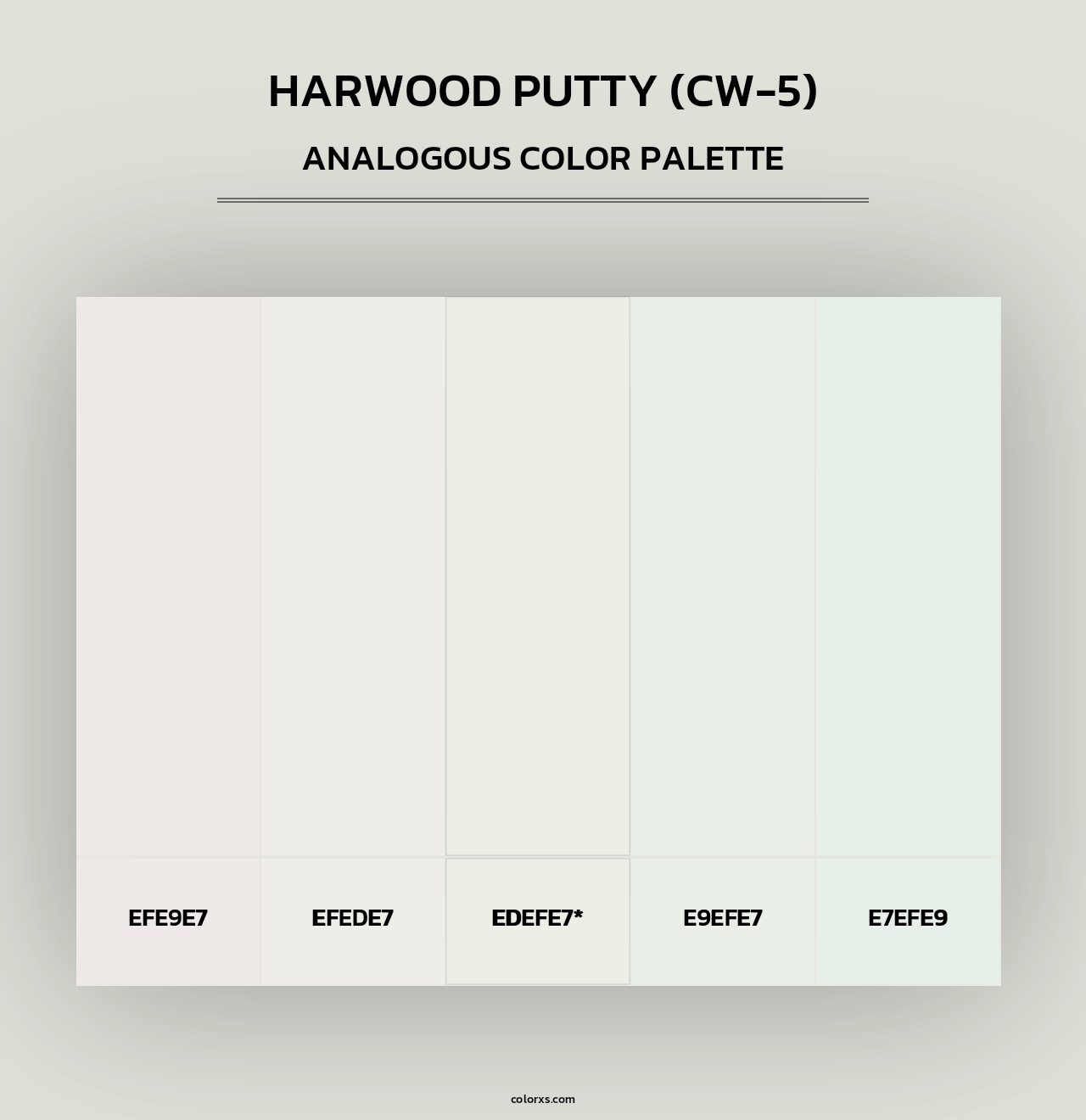 Harwood Putty (CW-5) - Analogous Color Palette