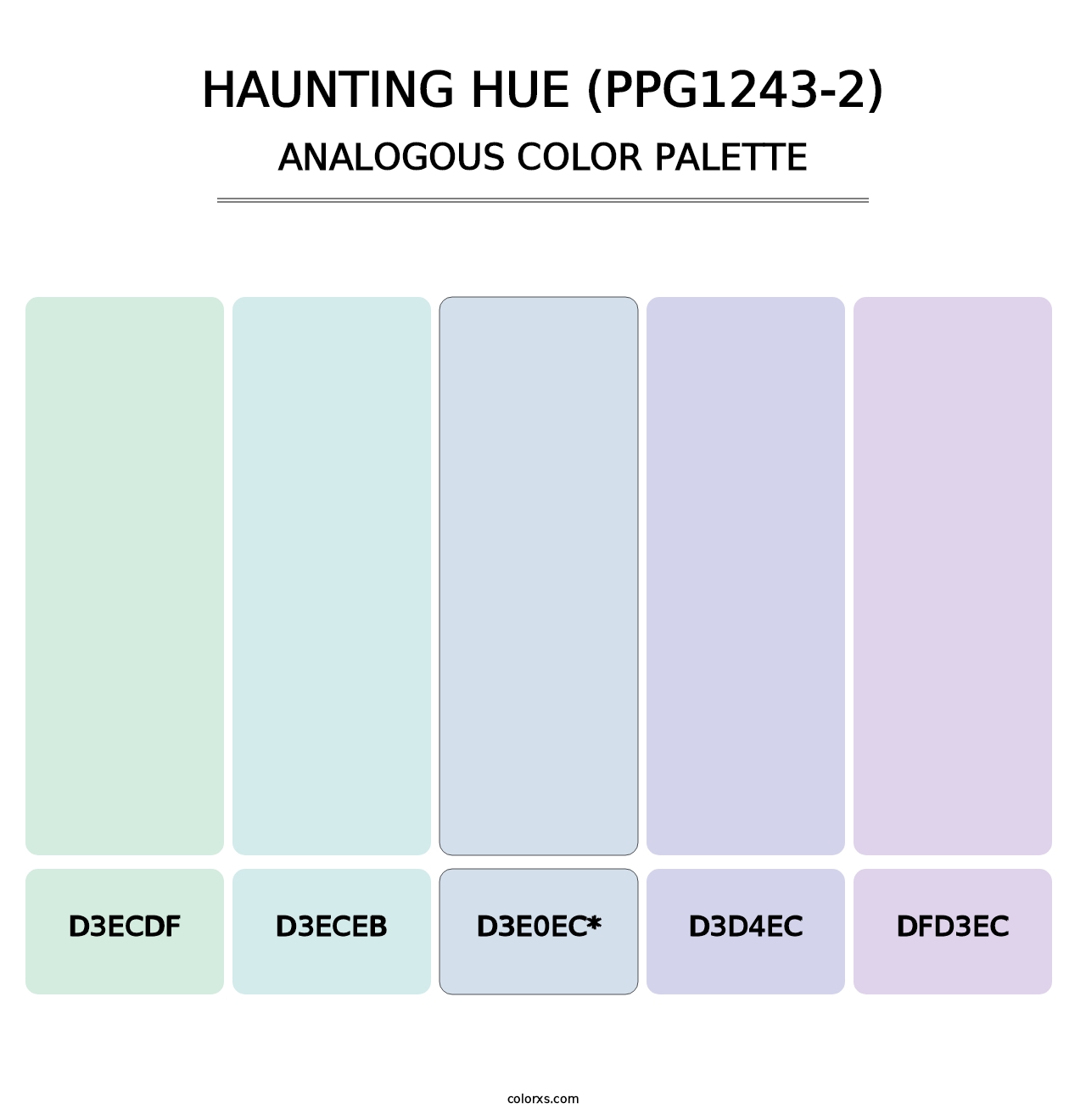Haunting Hue (PPG1243-2) - Analogous Color Palette