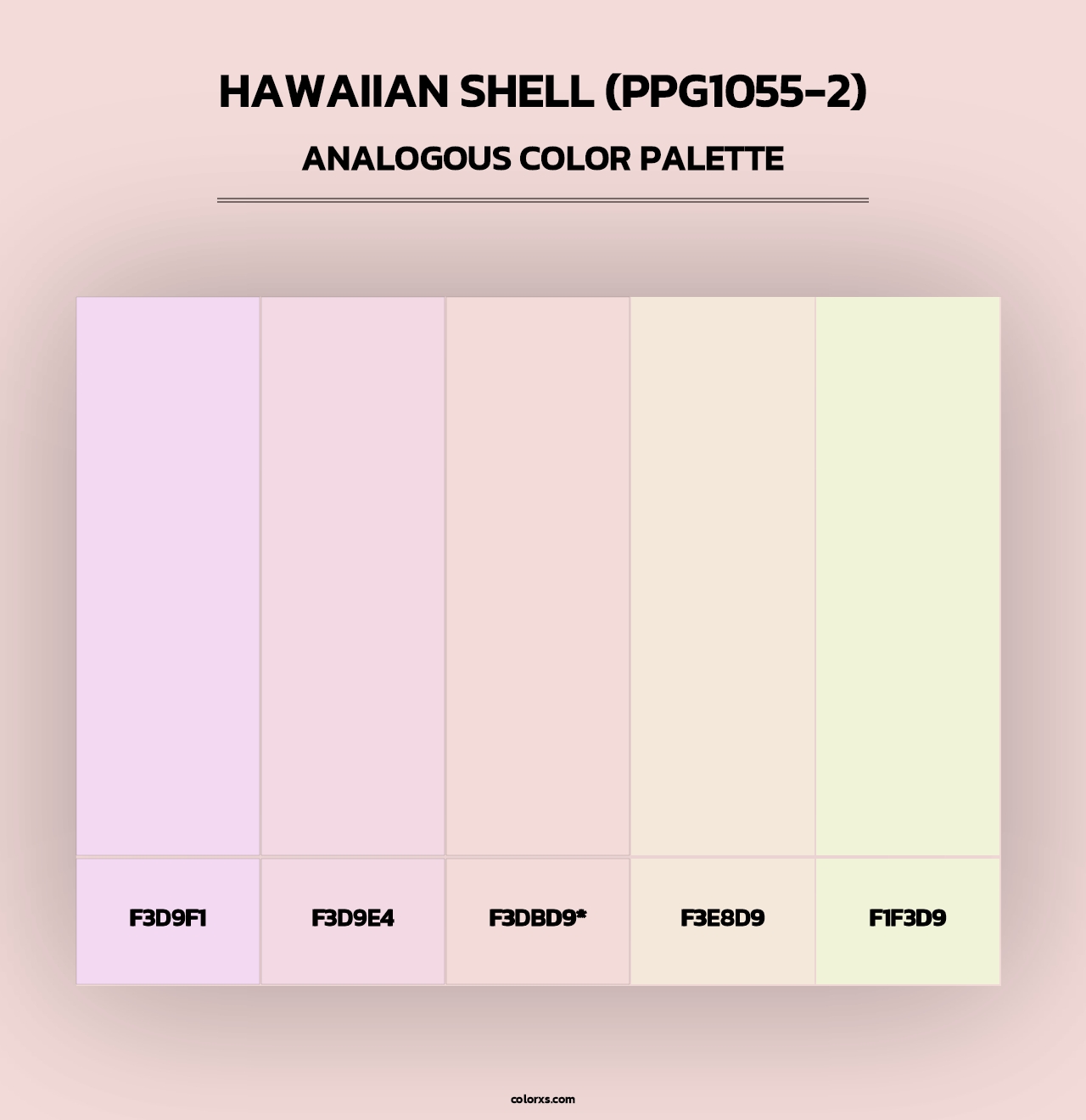Hawaiian Shell (PPG1055-2) - Analogous Color Palette