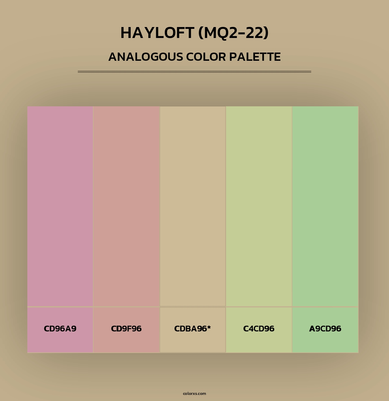 Hayloft (MQ2-22) - Analogous Color Palette