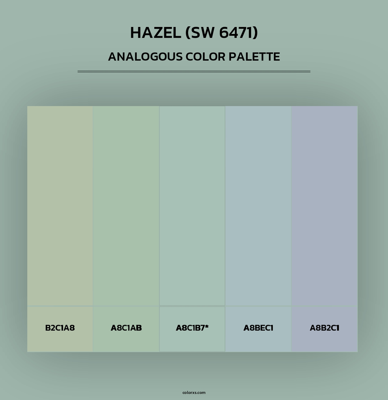 Hazel (SW 6471) - Analogous Color Palette