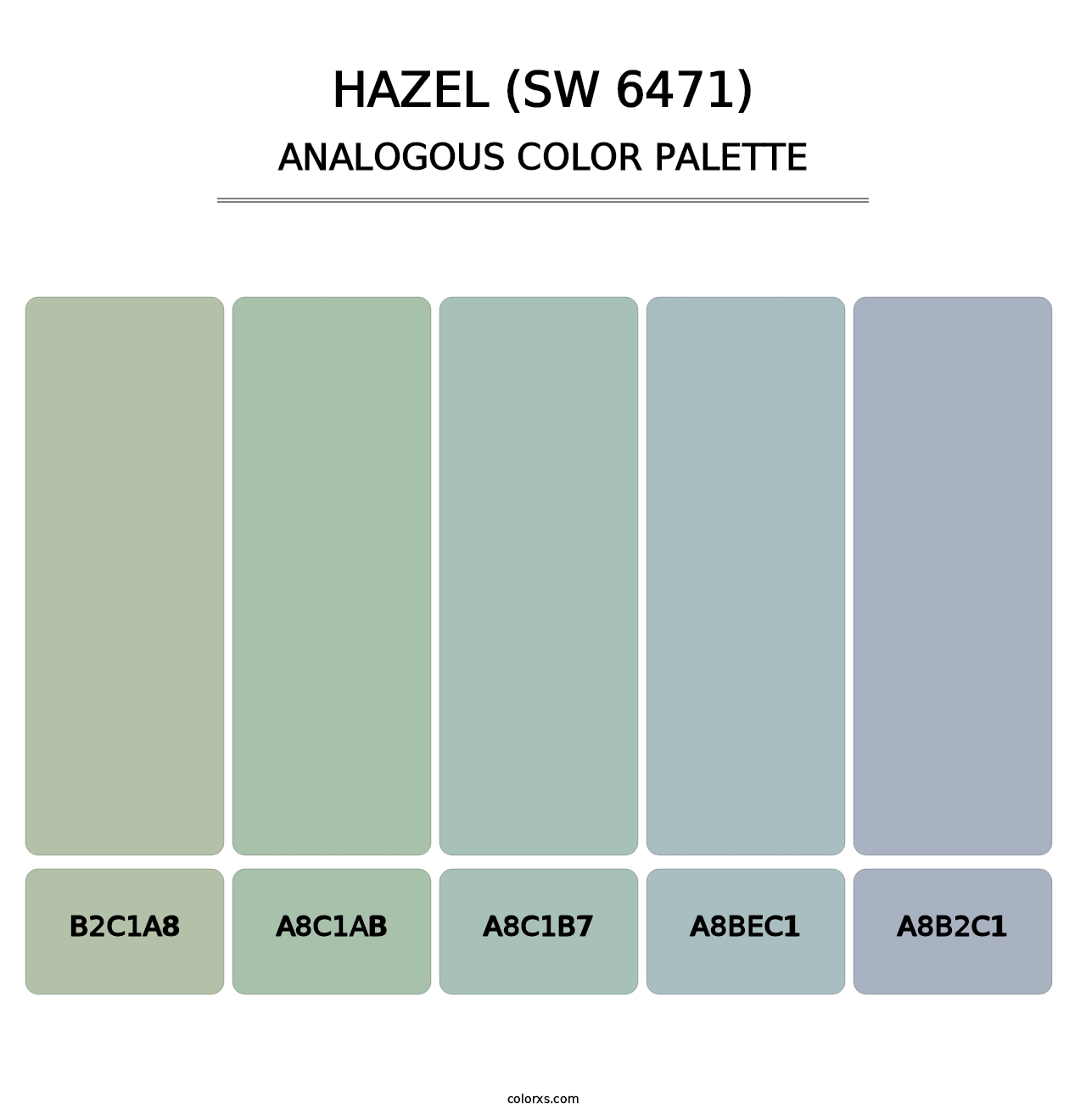 Hazel (SW 6471) - Analogous Color Palette