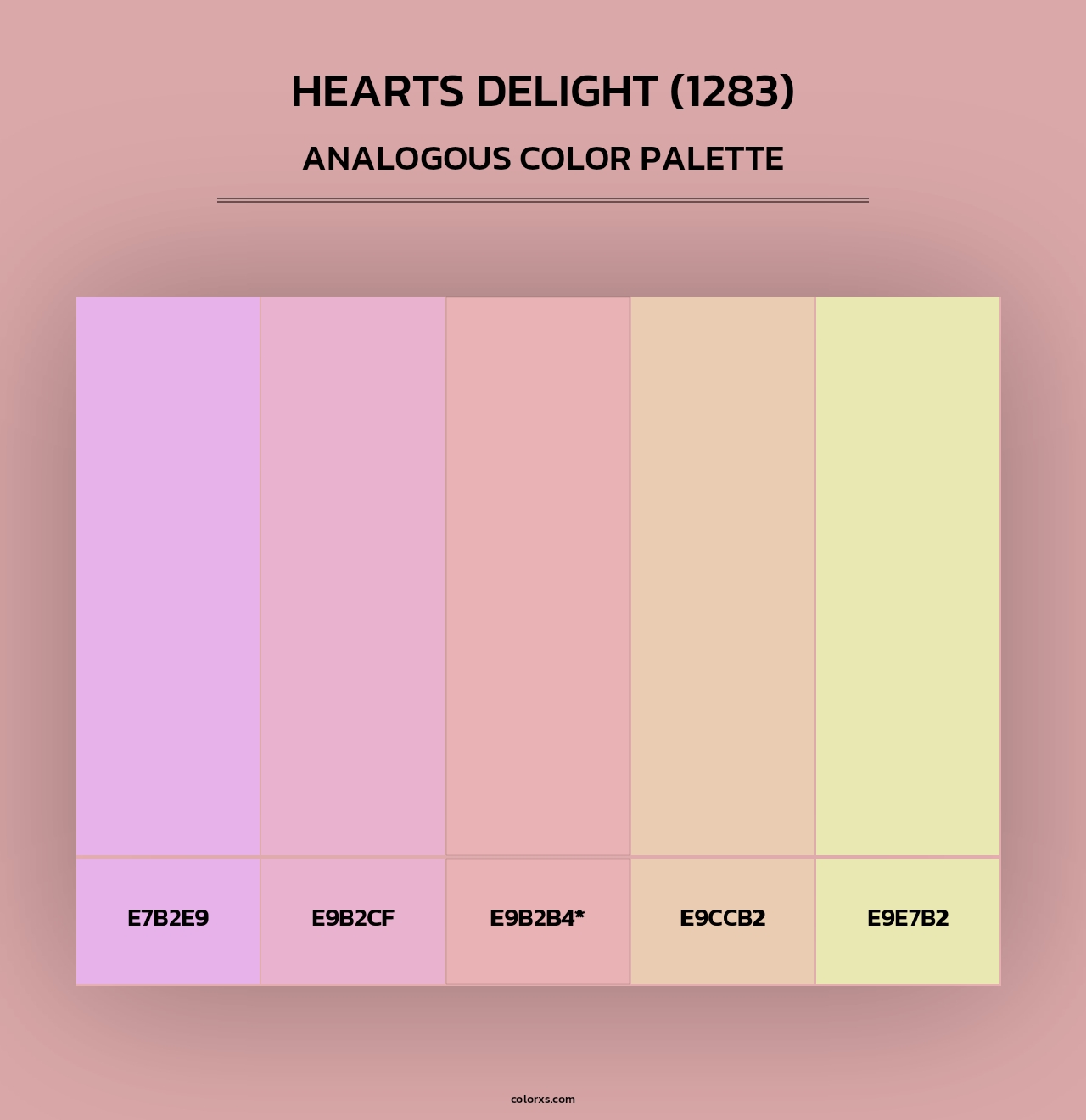 Hearts Delight (1283) - Analogous Color Palette