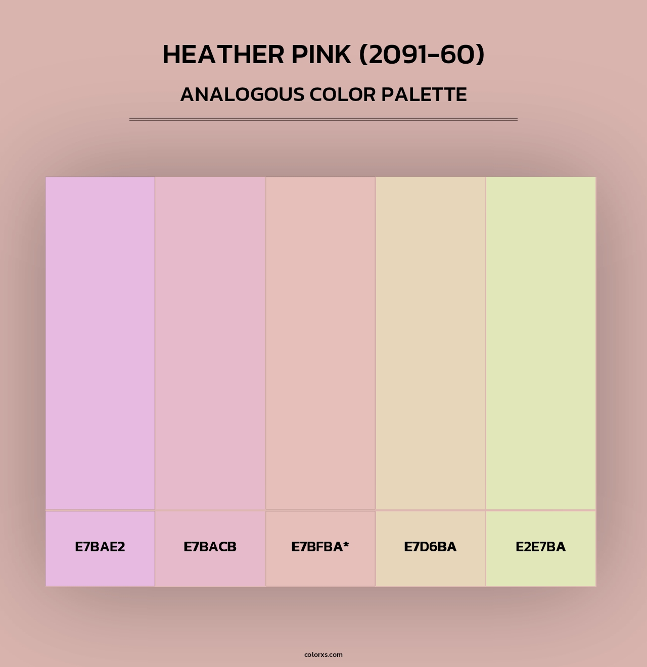 Heather Pink (2091-60) - Analogous Color Palette