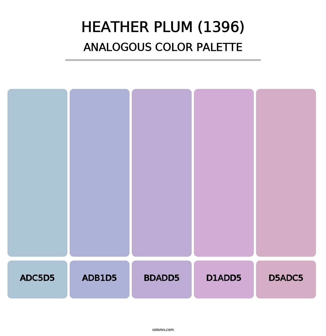 Heather Plum (1396) - Analogous Color Palette