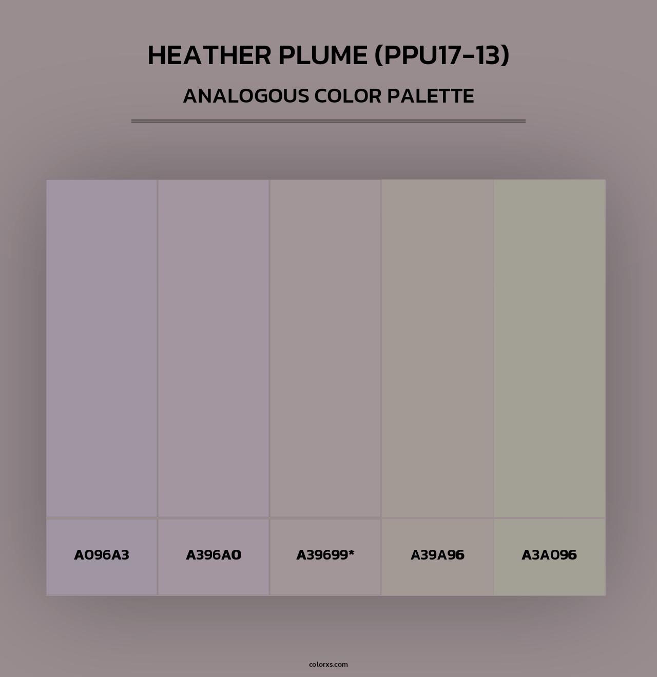 Heather Plume (PPU17-13) - Analogous Color Palette