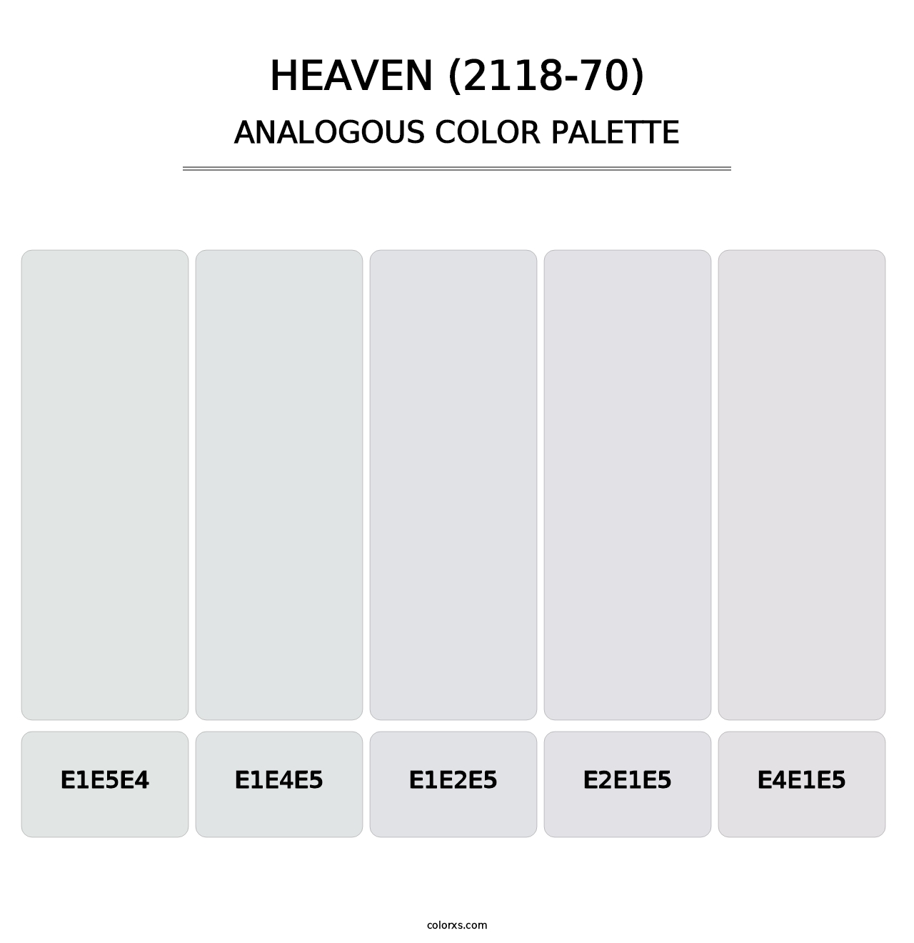 Heaven (2118-70) - Analogous Color Palette