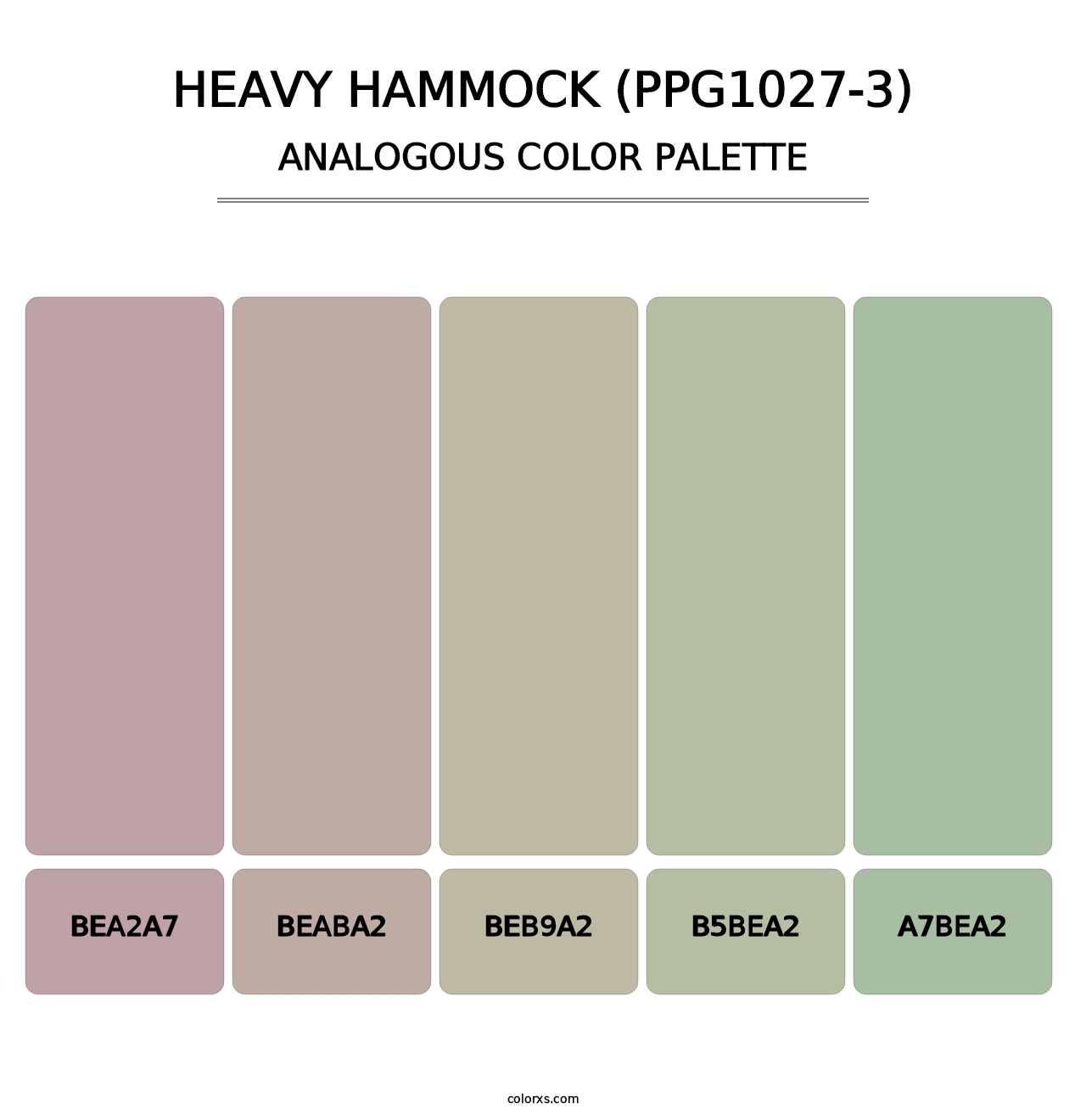 Heavy Hammock (PPG1027-3) - Analogous Color Palette