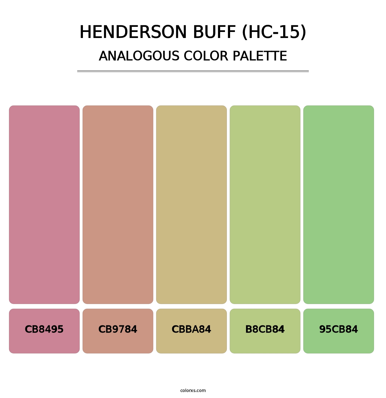 Henderson Buff (HC-15) - Analogous Color Palette