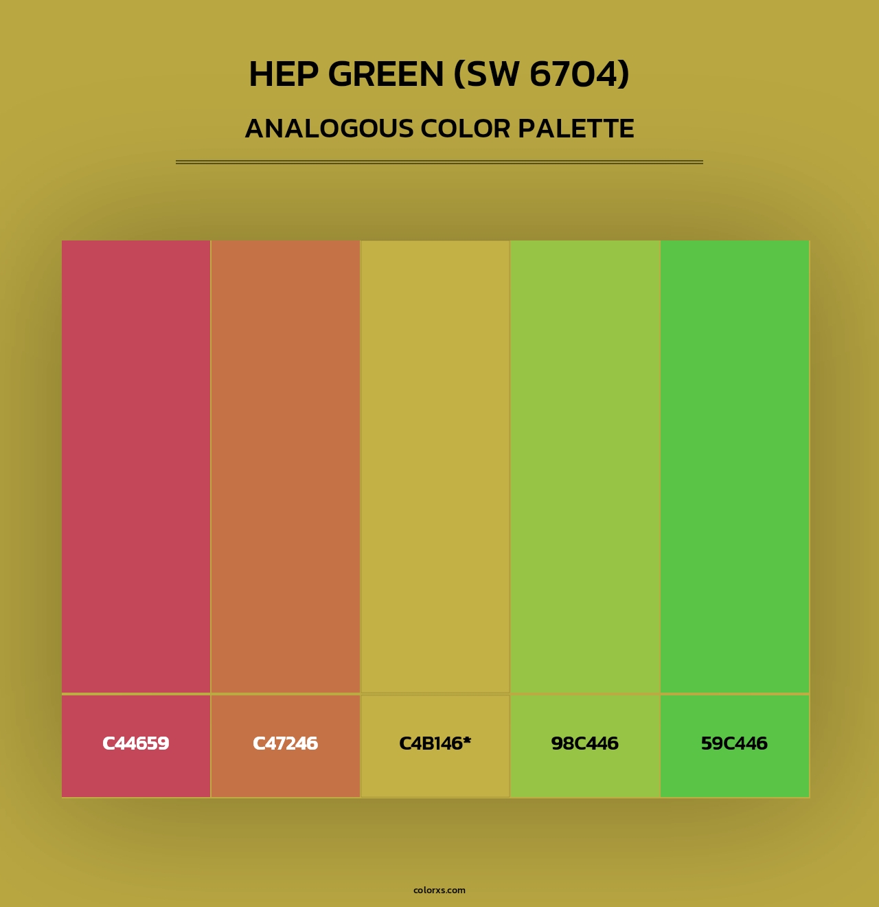Hep Green (SW 6704) - Analogous Color Palette