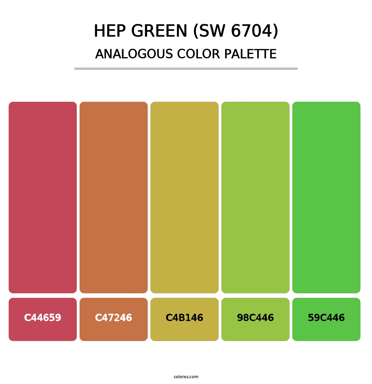 Hep Green (SW 6704) - Analogous Color Palette