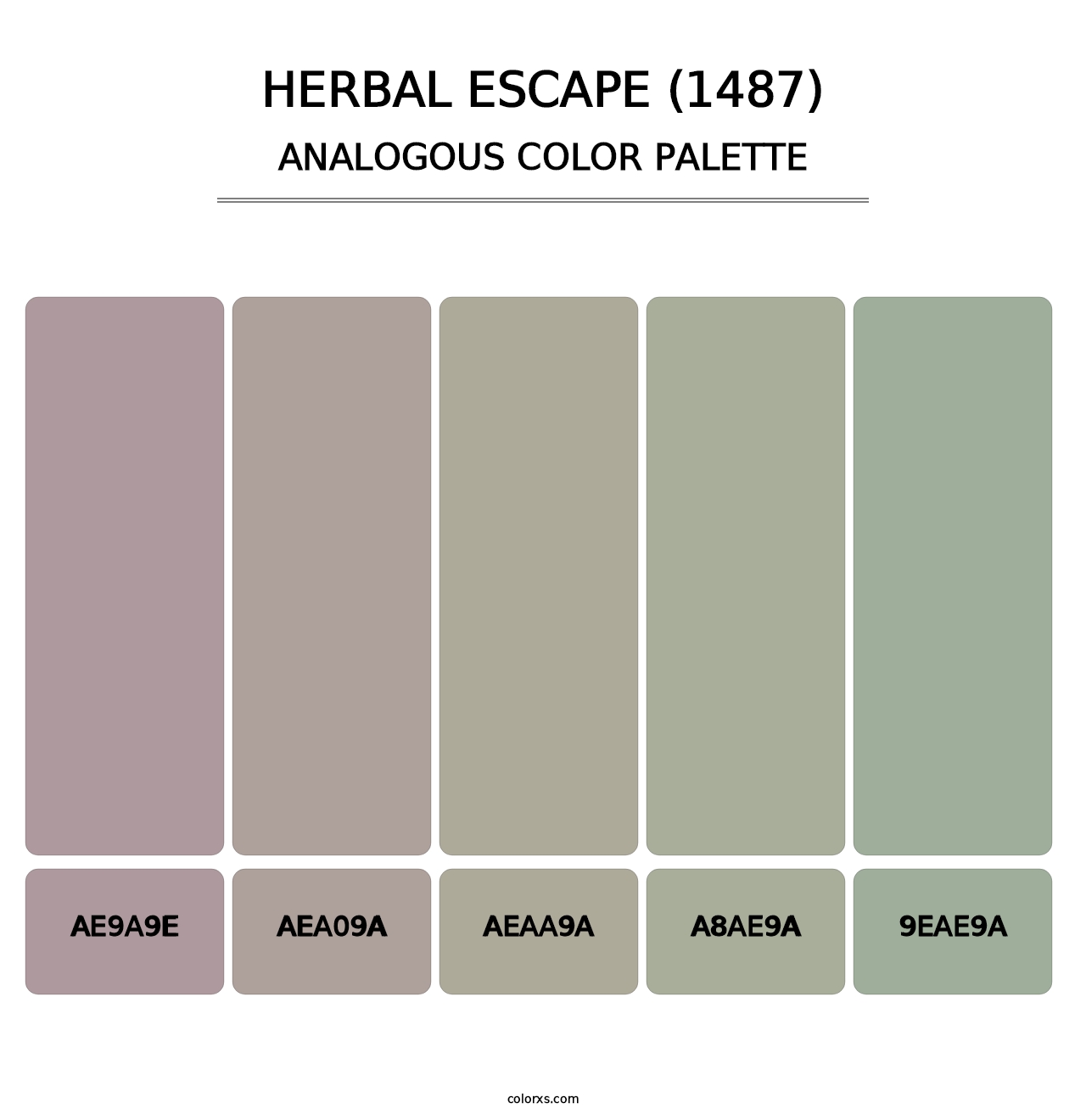 Herbal Escape (1487) - Analogous Color Palette