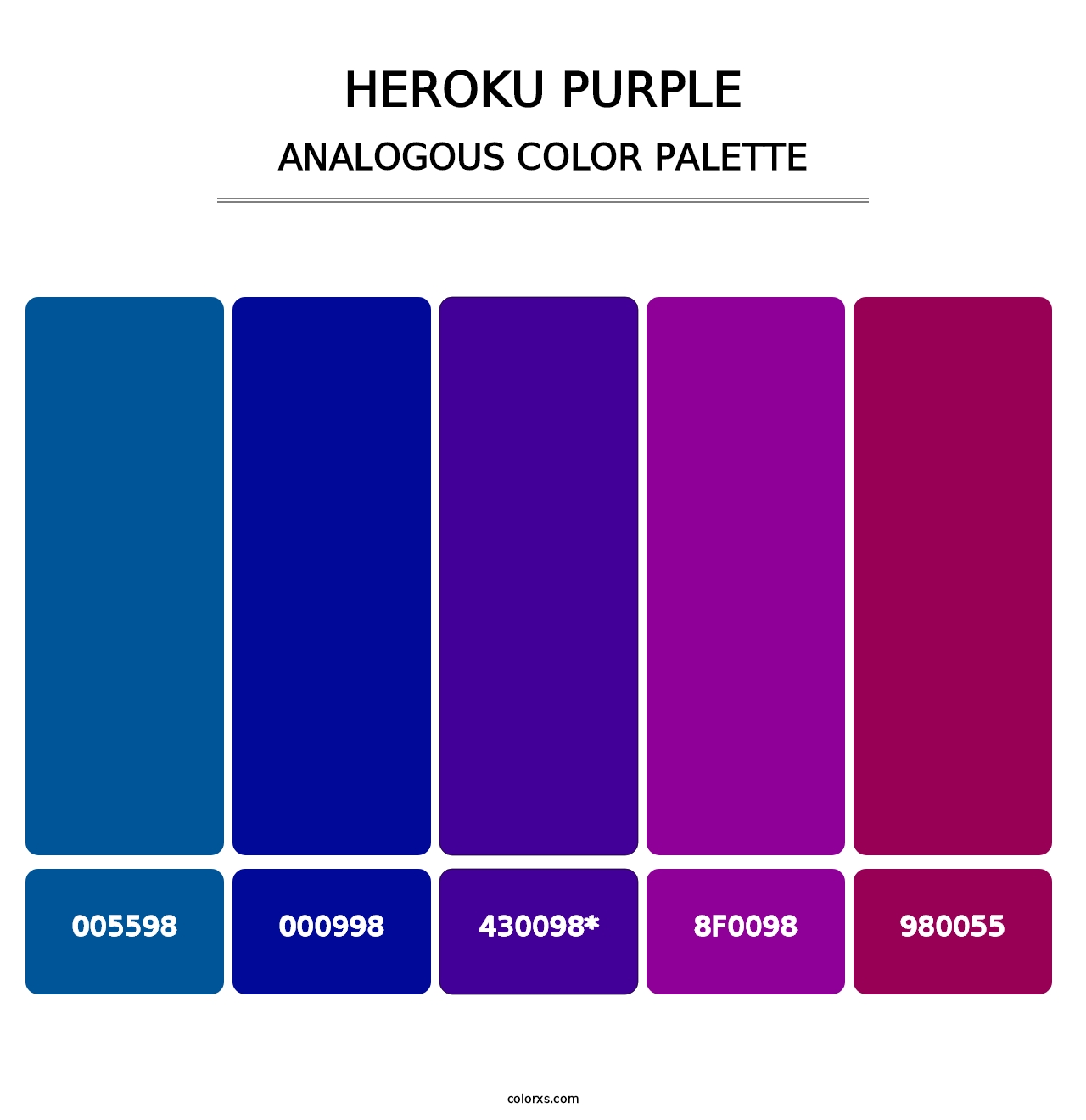 Heroku Purple - Analogous Color Palette