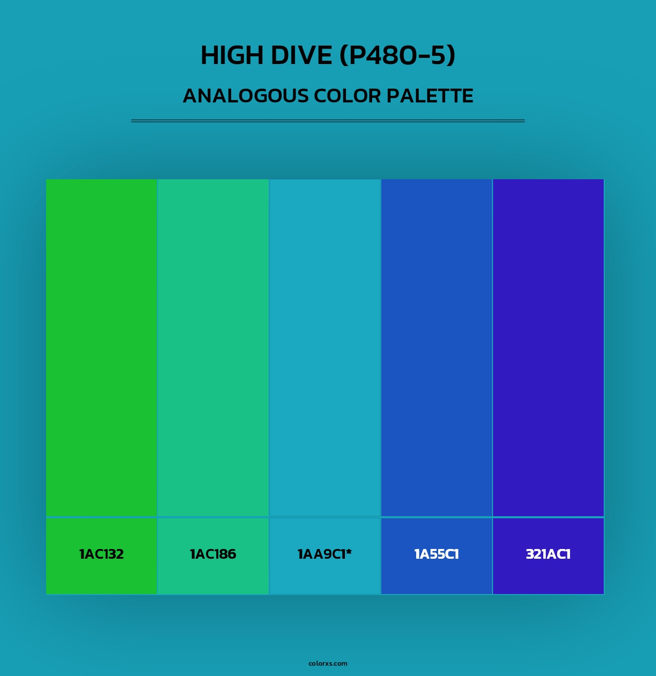 High Dive (P480-5) - Analogous Color Palette
