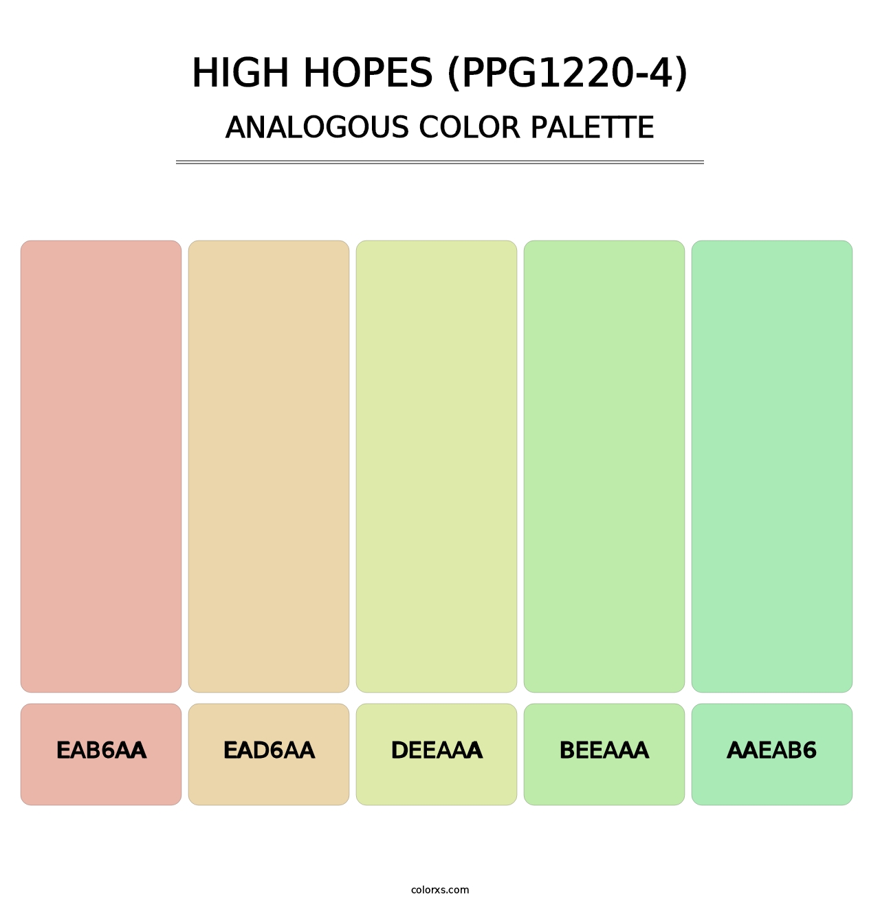 High Hopes (PPG1220-4) - Analogous Color Palette