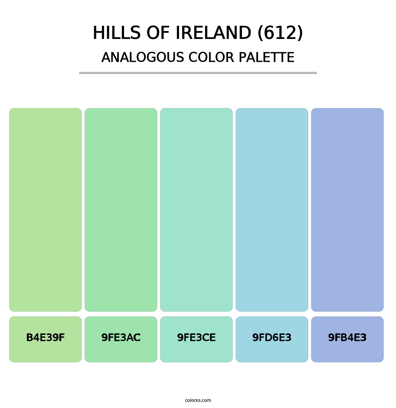 Hills of Ireland (612) - Analogous Color Palette