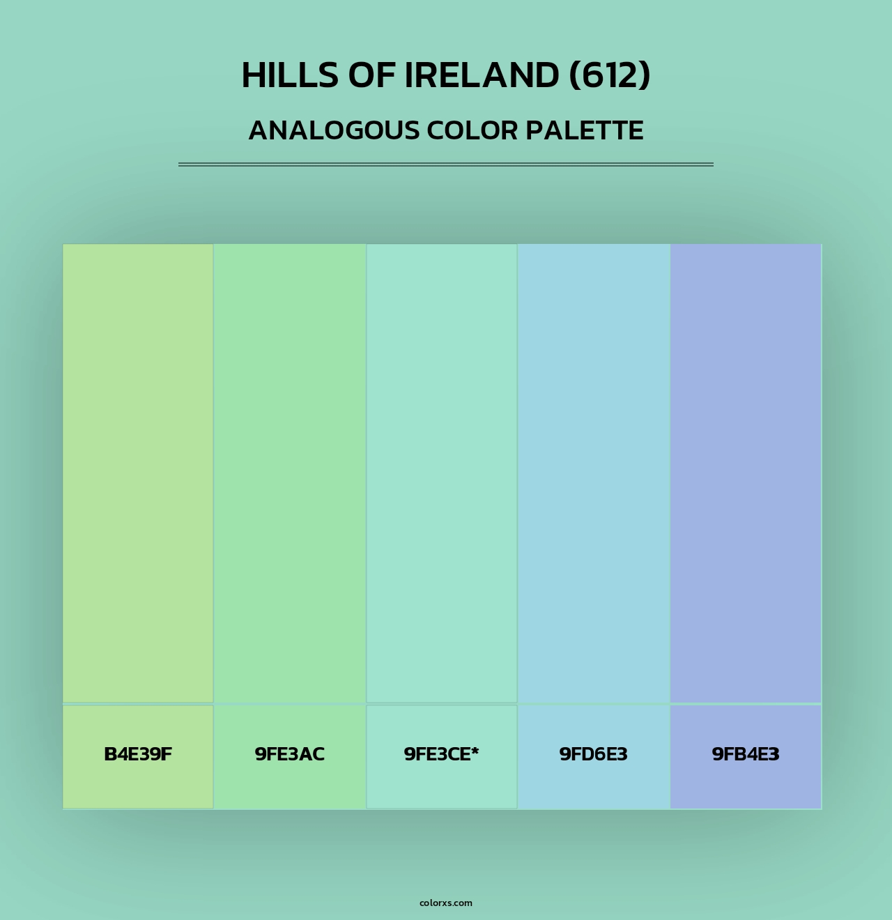 Hills of Ireland (612) - Analogous Color Palette