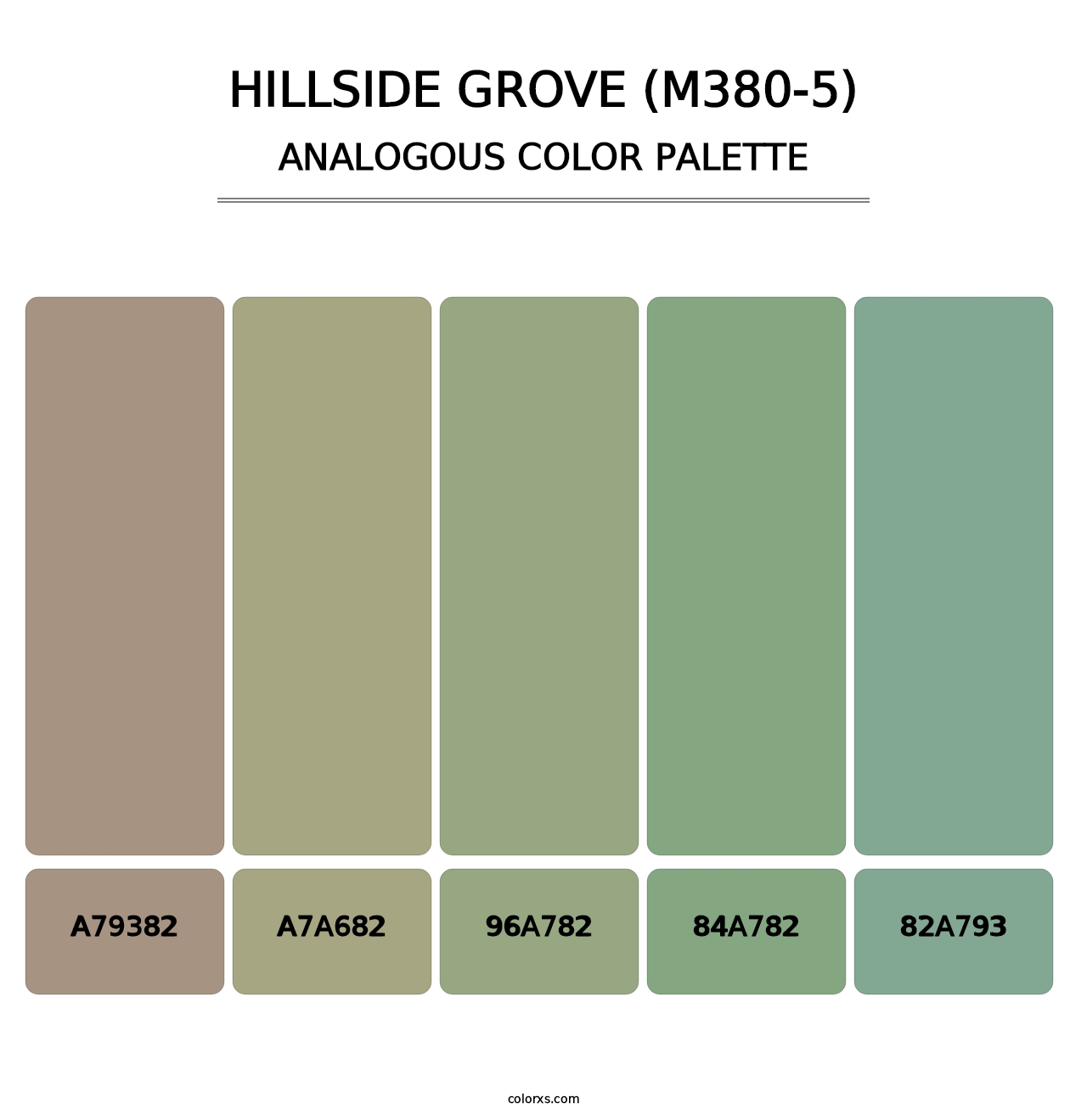 Hillside Grove (M380-5) - Analogous Color Palette
