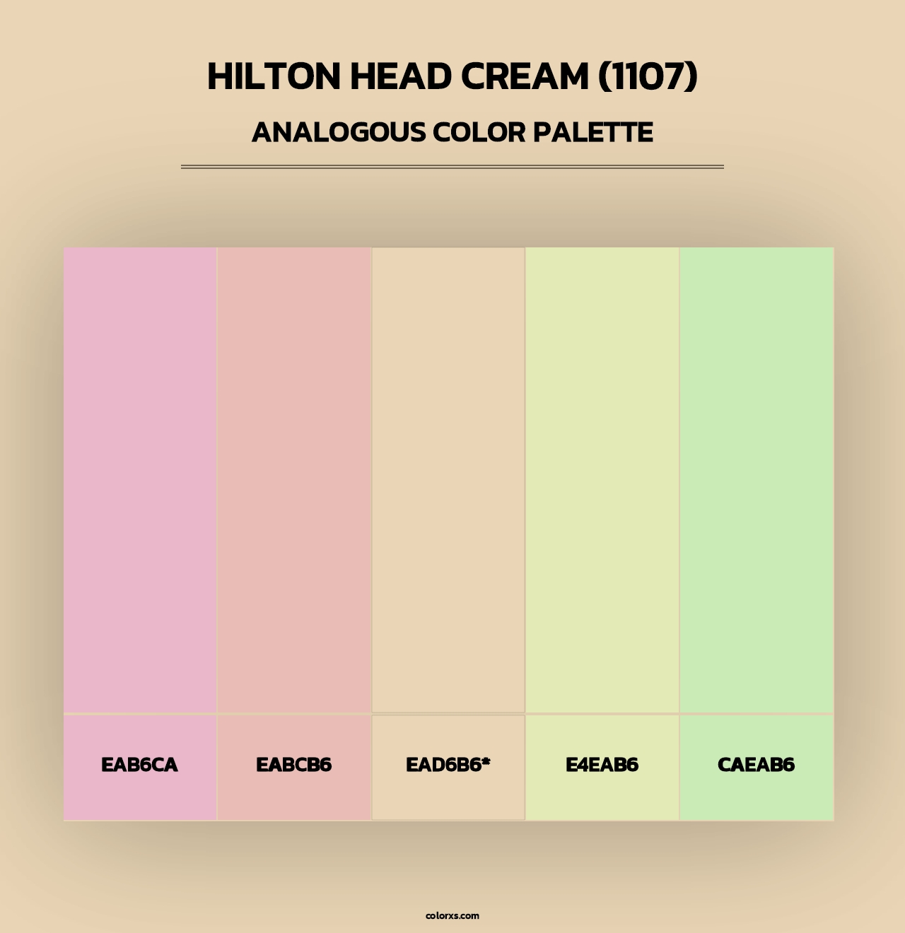 Hilton Head Cream (1107) - Analogous Color Palette