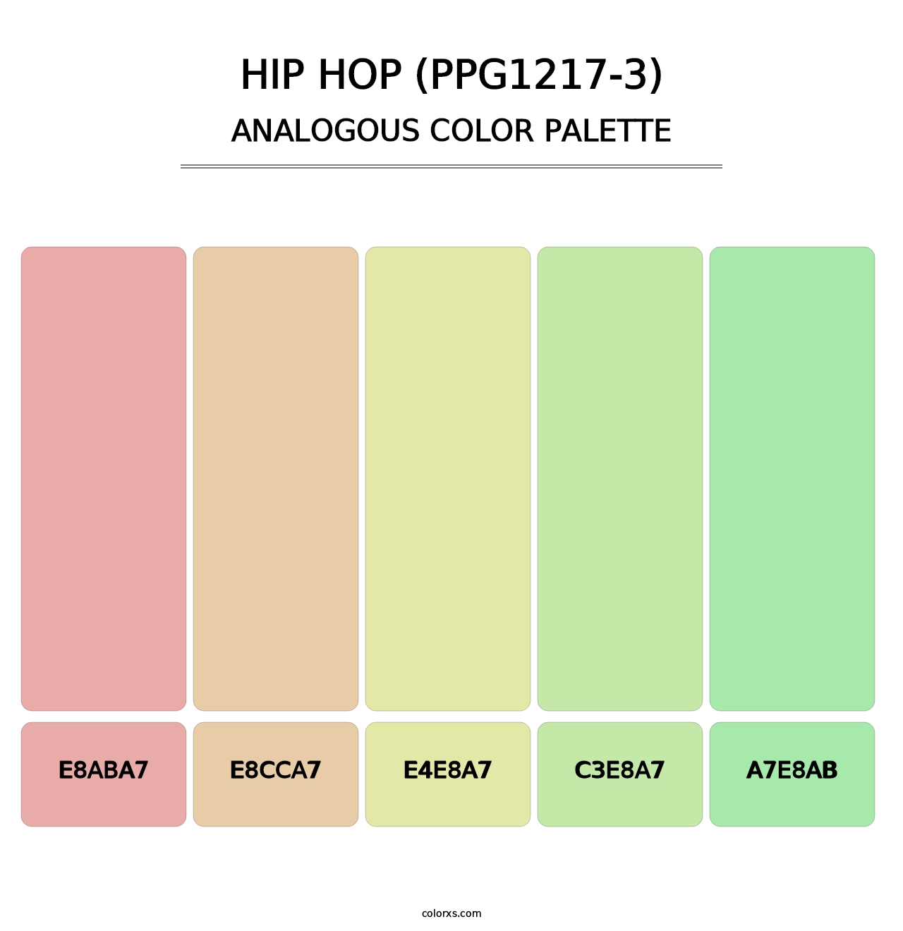Hip Hop (PPG1217-3) - Analogous Color Palette
