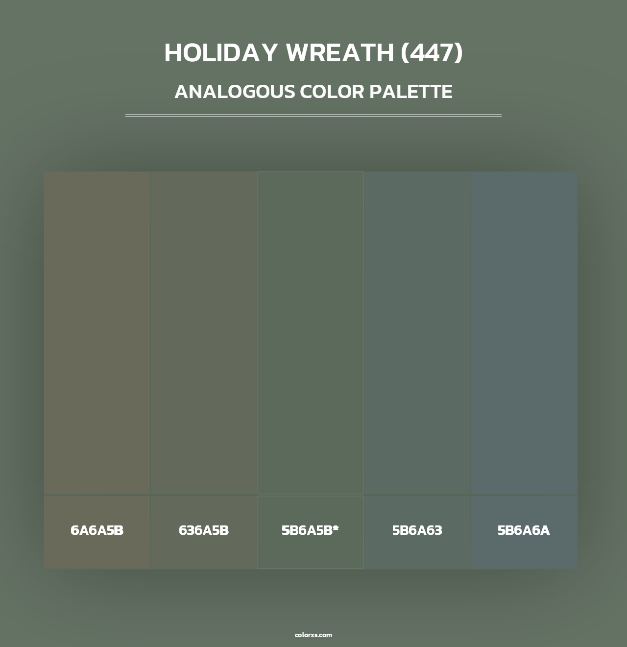 Holiday Wreath (447) - Analogous Color Palette