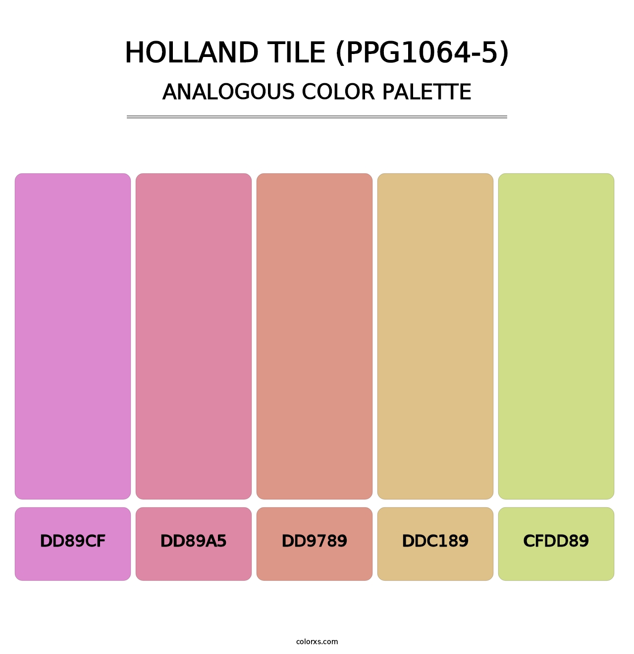 Holland Tile (PPG1064-5) - Analogous Color Palette