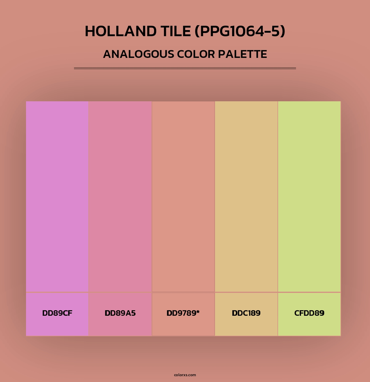 Holland Tile (PPG1064-5) - Analogous Color Palette