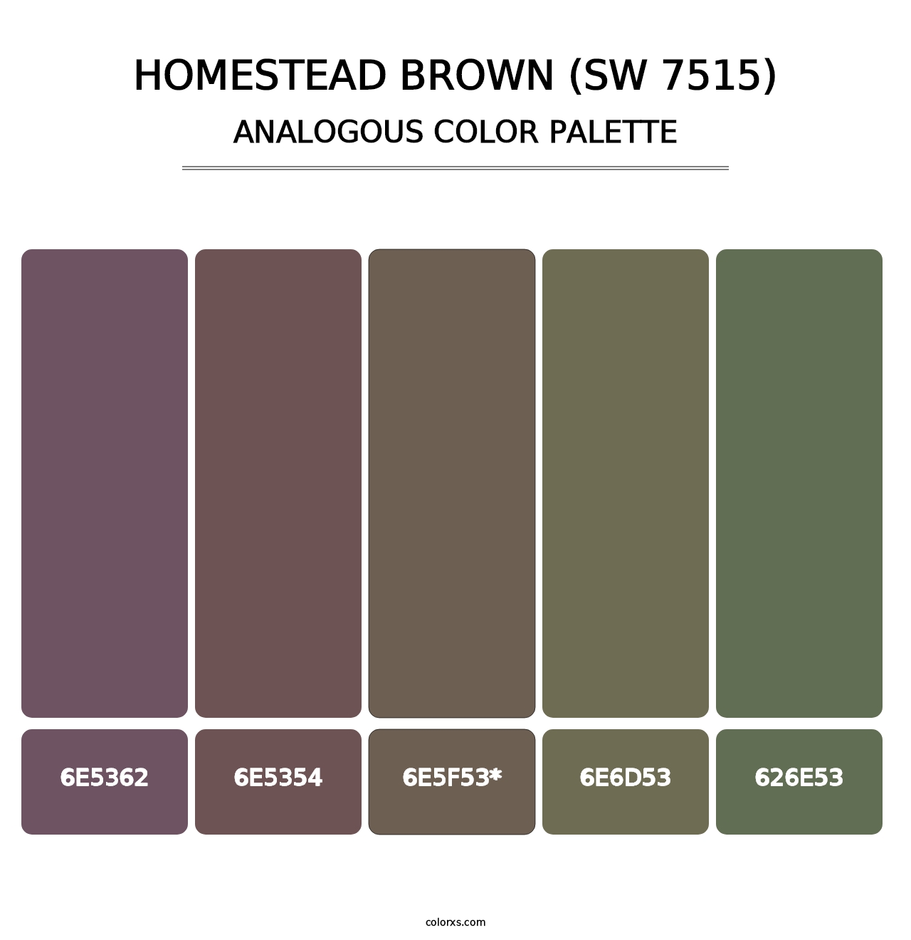 Homestead Brown (SW 7515) - Analogous Color Palette