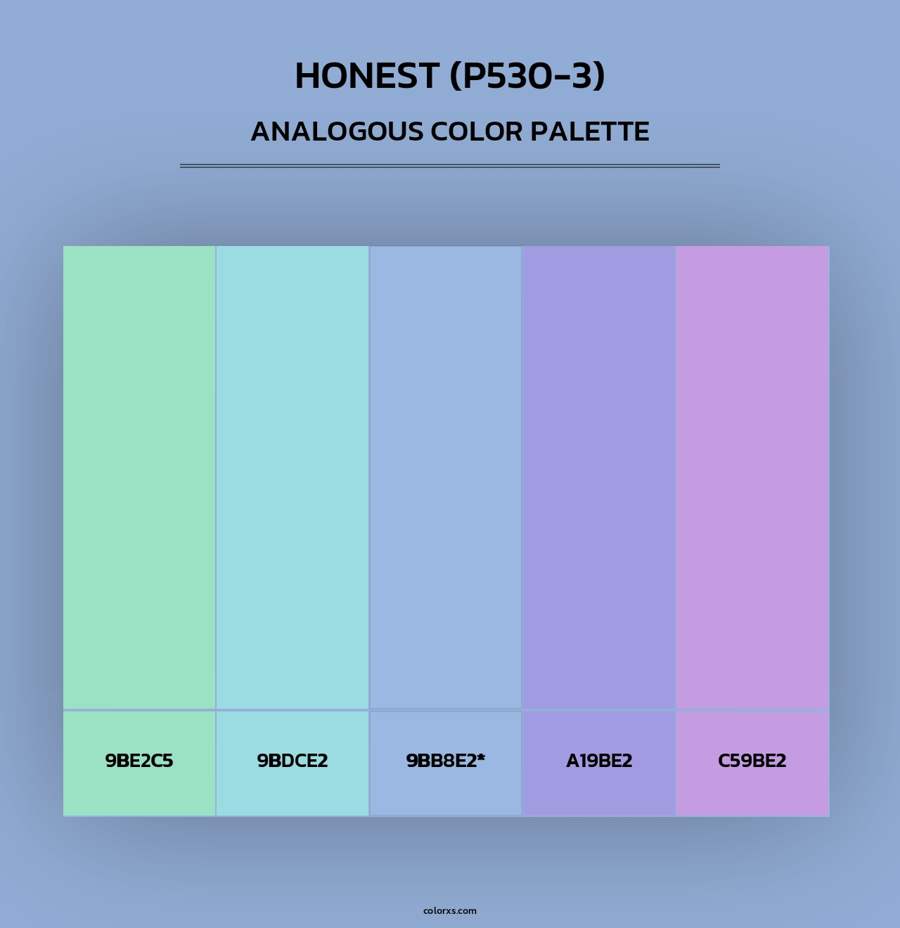 Honest (P530-3) - Analogous Color Palette
